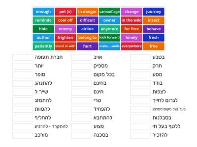 Way to go - unit 4 - vocabulary 1 