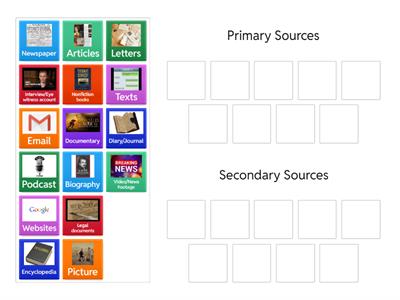 Primary and Secondary Sources