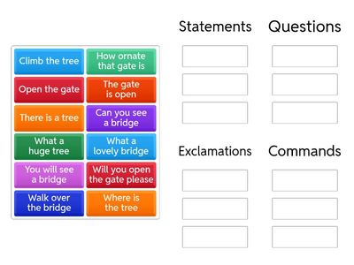 Sentence Forms Year 3