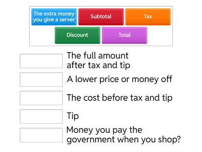 Math Money Word Wall