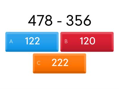  3-digit subtraction with regrouping