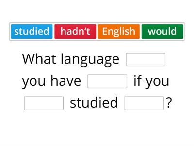 THIRD CONDITIONAL QUESTION