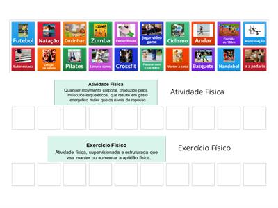 Atividade Física x Exercício Físico