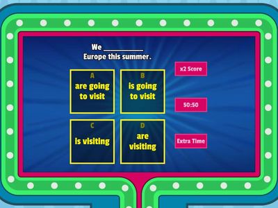 Going to / Present continuous (Future)