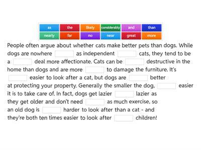 Ways of comparison (f2f)