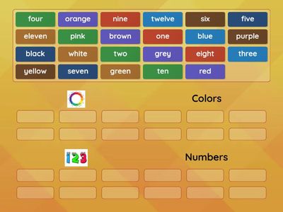 Numbers and colors