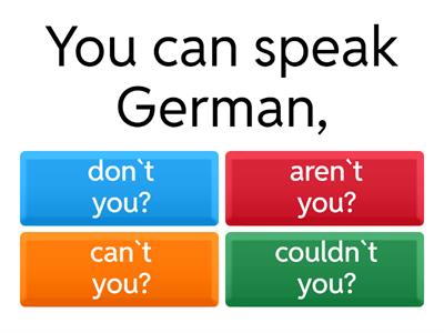 Question tags. Unit 1.2