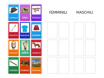 GRAMMATICA (2): NOMI FEMMINILI O MASCHILI
