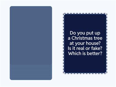 Discussing Christmas speaking card