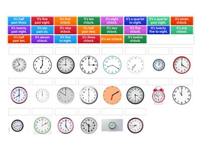 Telling the time 1.2
