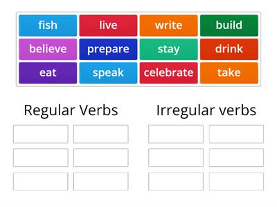 REGULAR AND IRREGULAR VERBS