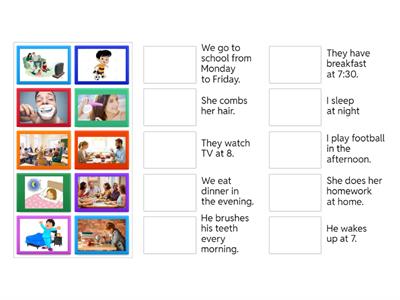 Present  simple - daily routine