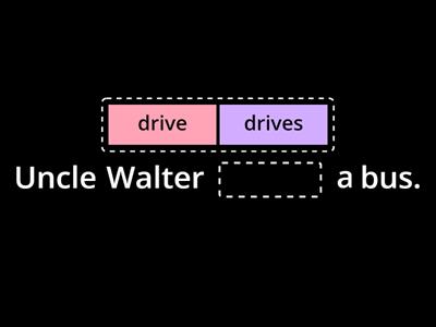 Present simple - choose correct verb