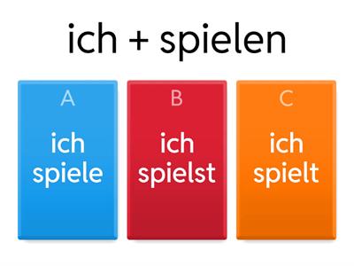  Verbkonjugation 3. Klasse 