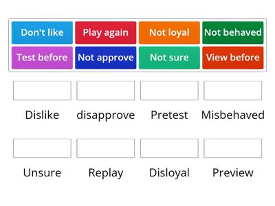 Prefixes