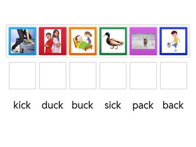 Kindergarten Fundations ck words