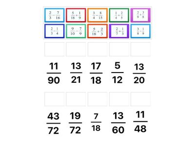 жай бөлшектерді қосу және азайту 