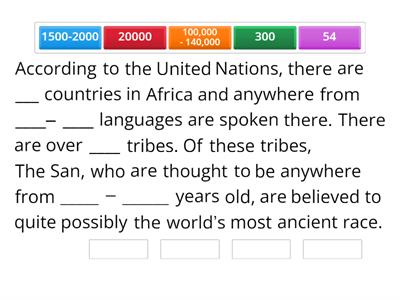 Tribes of Africa intro