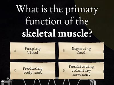 MUSCULAR SYSTEM mcq