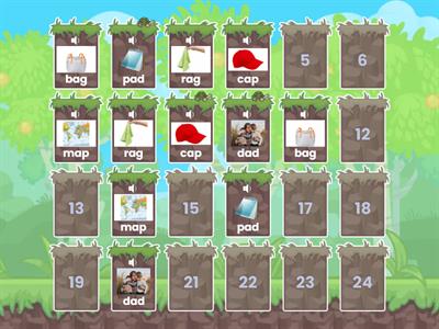 matching pairs -ad -ag -ap -an words