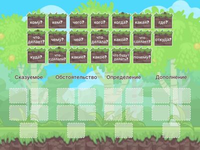 Члены предложения. Вопросы