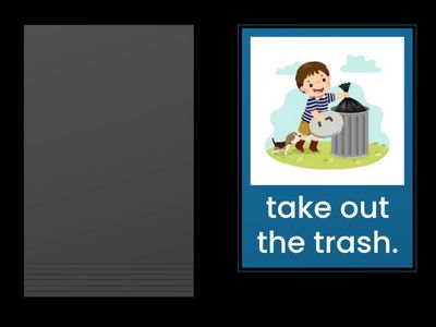 Chores Vocabularies.