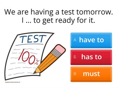 Must, have to, should