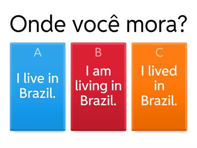 Presente Simples × Presente Contínuo