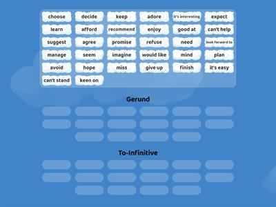 Gerund and Infinitive