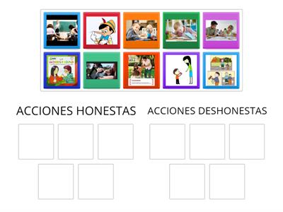 CLASIFICAR ACCIONES DE HONESTIDAD