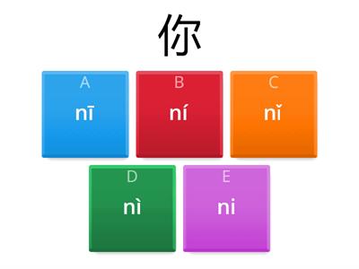 HSK 1 50 characters pinyin