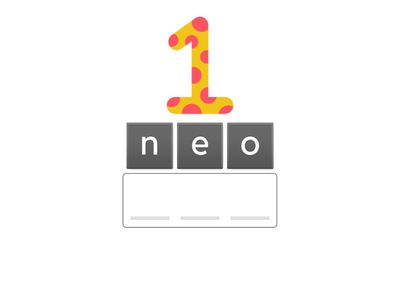 Tedd helyes sorrendbe a betűket! számok