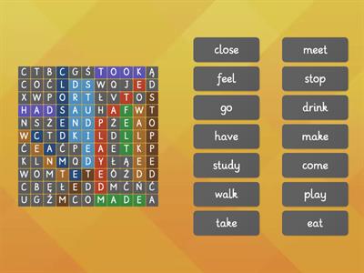 Regular and irregular verbs