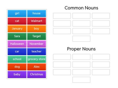 Common and Proper Noun Sort
