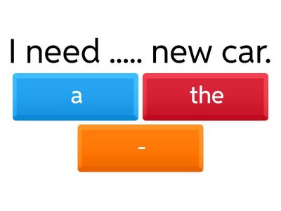   a / the / no article