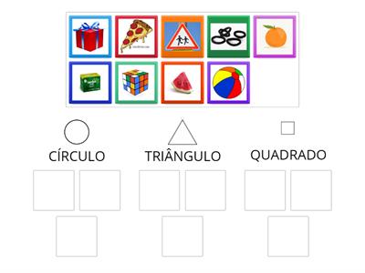 Formas geométricas - Associação com objetos 