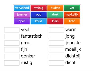 Tegenstellingen - Taalcompleet A2 - Thema 1.5 
