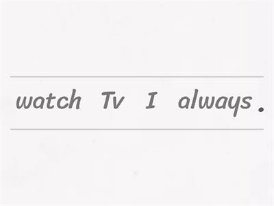 Adverbs of frecuency