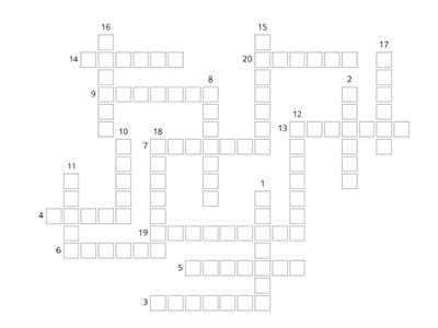 Regular Verbs - Simple Past (Crossword)