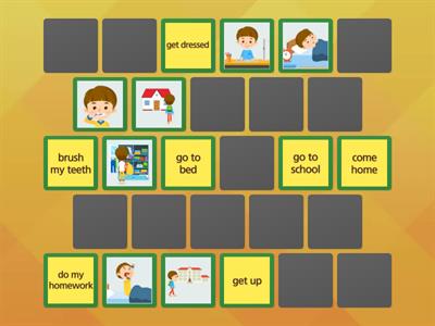 ROUTINE VERBS - Memory Game