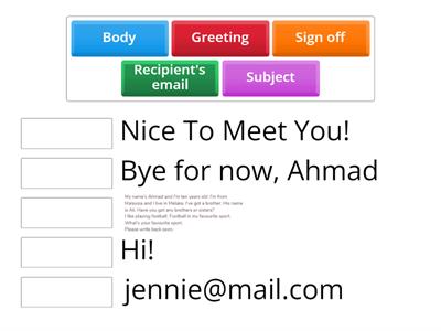 Email Writing Format