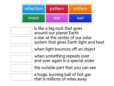 Match-up The Sun and Moon
