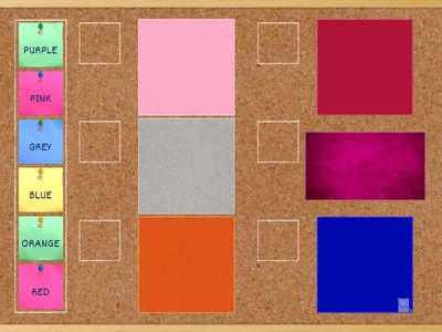 COLOURS - spojte odpovídající