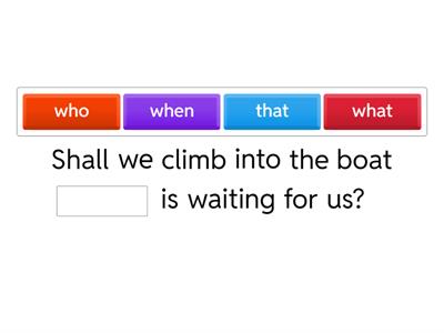Relative Pronouns
