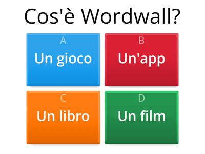 Quiz sulla piattaforma Wordwall