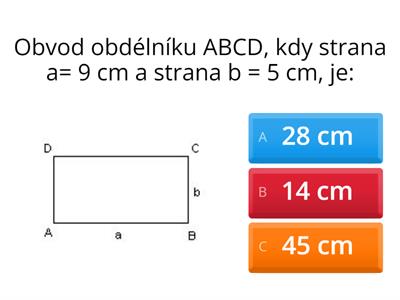  Obvod a obsah čtverce a obdélníku