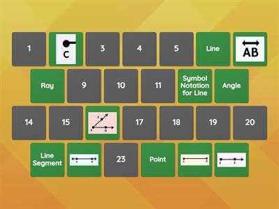 Lines, Rays, Angles Vocab & Notations