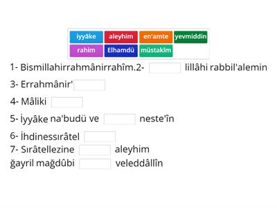 4.3.3. Fatiha suresi