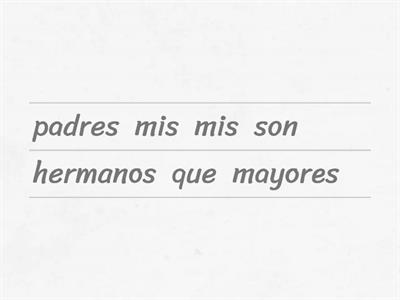 3.2 Comparativos y la familia