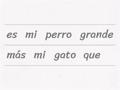 3.2 Comparativos y la familia